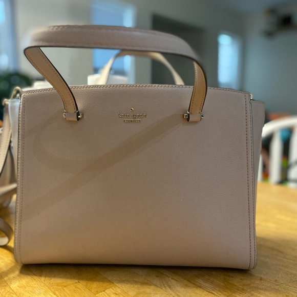 Kate Spade large tan tote. Used but great condition. - Picture 3 of 6